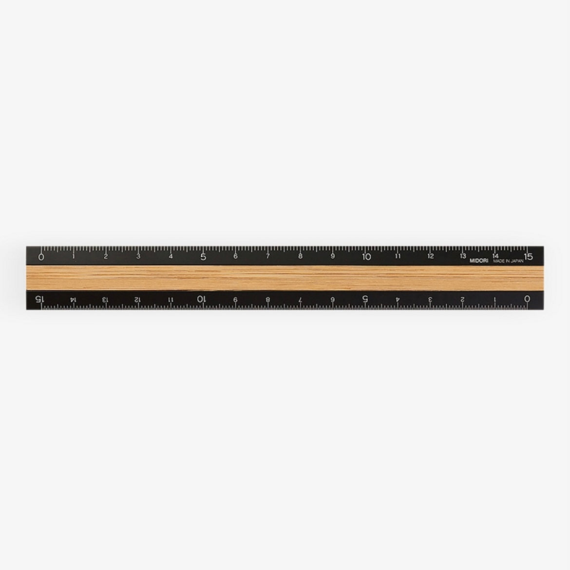 MIDORI Aluminium Bamboo Ruler