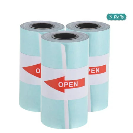 Blue Sticker Paper Roll