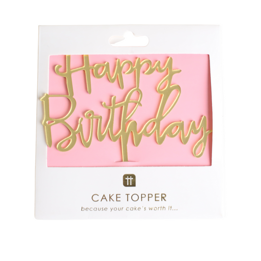 'HAPPY BIRTHDAY' Cake Topper