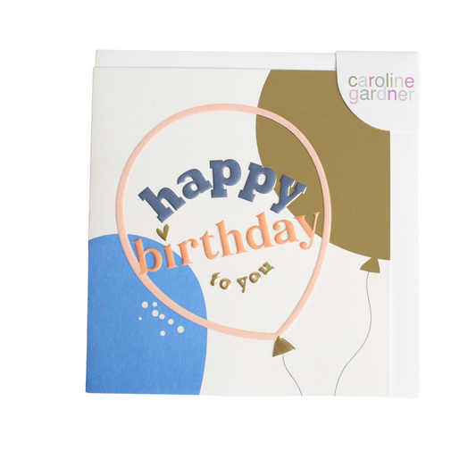 CAROLINE GARDENER 'HAPPY BIRTHDAY' Card